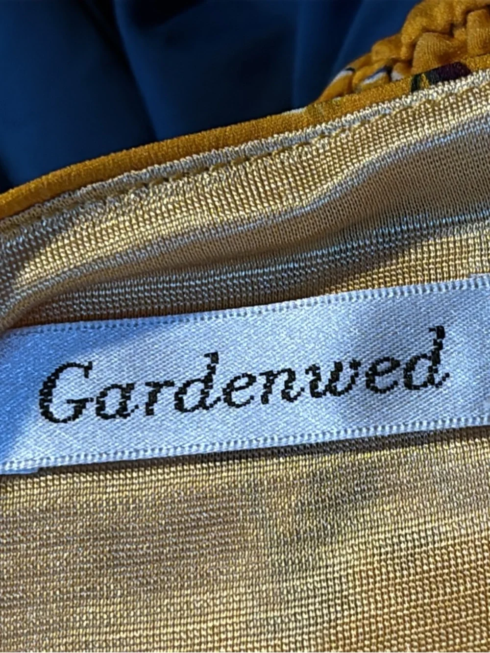 🆕 Floral Mustard Midi Dress with V-Neck and Smocked Waist size 2X NWOT - Picture 13 of 13